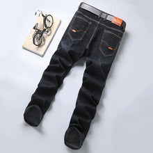 Load image into Gallery viewer, 2025 Men's Jeans Casual Stretch Classic Blue Black Denim Pants Men's Texture Jeans Versatile Item Interprets Denim Fashion offic
