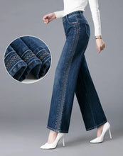 Load image into Gallery viewer, Trousers New In High Waist Shot Wide Leg Womens Jeans 2025 Korean Style Cool Unique Vibrant Stretched Xxl Denim Pants for Women
