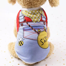 Load image into Gallery viewer, Pet Dog Clothes Cartoon Clothing Puppy Dogs Soft Vests Summer Shirt Casual T-Shirt for Small Pet Supplies
