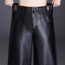 Load image into Gallery viewer, Wide Leg PU Leather Pants
