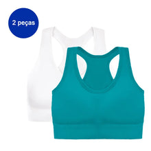 Load image into Gallery viewer, 2 Pieces Women's Gym Tops, Women's Tops, Women's Bra, Sexy Bras, Sports Bras, Academy, Women's Sutians
