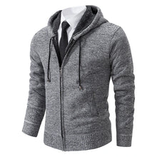 Load image into Gallery viewer, Stand Collar Fleece Zip Cardigan
