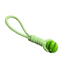 Load image into Gallery viewer, Pet Toy Dog Bite-Resistant Cotton Rope Hand-Held Treat Ball for Teeth Cleaning and Training, Interactive Educational Toy Ball
