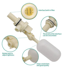 Load image into Gallery viewer, Farm Cattle Sheep Dog 1/2" Automatic Waterer Bowl Float Valve Plastic Fish Tank Aquarium Water Humidifier Valve Livestock Tool
