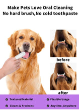 Load image into Gallery viewer, Pet Cleaning Products Disposable Finger Toothbrush Pet Teeth Cleaning Finger Covers Wet Wipes Dog and Cat Oral Cleaning
