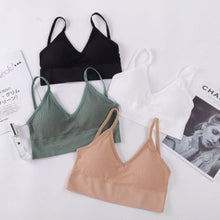 Load image into Gallery viewer, Sexy Nylon Thin Strapes Sports Bra Fitness Sport Brassiere Tops Gym Bra Backless Push Up Bras Running Women Sports Bra Women Bra
