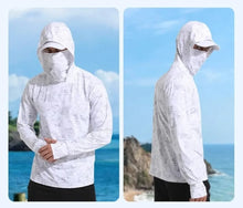 Load image into Gallery viewer, Hooded Design Fishing Shirt Summer Mask Lightweight Material Hooded Fishing Clothes Performance Fabric Outdoor Hoodie
