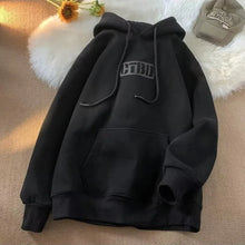 Load image into Gallery viewer, Loose Fit Letter Print Hoodie
