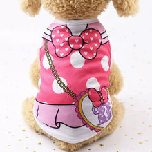 Load image into Gallery viewer, Pet Dog Clothes Cartoon Clothing Puppy Dogs Soft Vests Summer Shirt Casual T-Shirt for Small Pet Supplies

