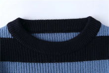 Load image into Gallery viewer, Striped Knitted Sweater Men Women Vintage Tate Langdon Loose Sweaters Harajuku Green Warm Autumn Jumper Pullover Unisex Casual
