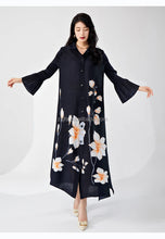 Load image into Gallery viewer, Elegant Pleated Loose Maxi Dress
