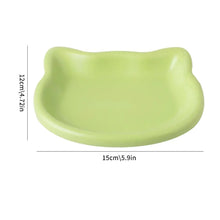 Load image into Gallery viewer, 1PC Cat-Shaped Pet Bowls, Pastel Color Cute Animal Design, Non-Slip Pet Food Dish, Ideal for Cats, Trendy Pet Accessory for Home
