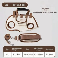Load image into Gallery viewer, Everyday Travel Carrier for Pet Convertible Shoulder/Hand Bag with Harness Clip Comfortable and Portable for Vet Visits Shopping
