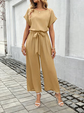 Load image into Gallery viewer, Modern Tie Waist Workwear Jumpsuit
