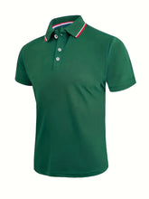 Load image into Gallery viewer, 2025 Hot Sale Men's Summer Casual Breathable Comfortable Polo Shirt Men's Solid Color High Quality Short Sleeve T-Shirt
