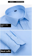 Load image into Gallery viewer, Stretch Solid Business Shirt Men
