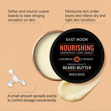 Load image into Gallery viewer, Beard care cream is gentle, smooth, refreshing, fragrant, caring for rough and hard whiskers, soft and sticky, easy to spread cr
