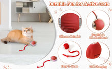 Load image into Gallery viewer, iLMH 1/2 PCS Cat Interactive Ball Toy Automatic Rolling Ball Faux Tail Rechargeable Smart Pet Electric Toy Pet Toy Imitate Mouse
