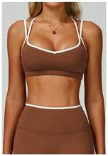 Load image into Gallery viewer, Sport Bras Women Breathable Sports Bra Shockproof Fitness Tops Push Up Gym Crop Top Brassiere Gym Workout Top Seamless Yoga Bra

