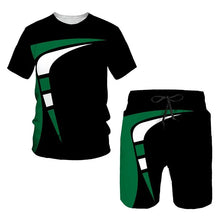 Load image into Gallery viewer, New Men's Tracksuits Summer round neck T-shirt Oversized Men Trend Casual Tracksuits 3D Print T-shirt Shorts 2 Piece Outfit
