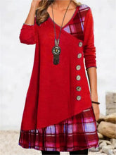 Load image into Gallery viewer, Elegant Button Detail Loose Dress
