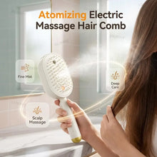 Load image into Gallery viewer, Rechargeable Hairs Massage Brush 3-in-1 Electric Spray Air Cushion Massage Comb for Frizzy Hair Scalp Care Relieve Hair Tangles
