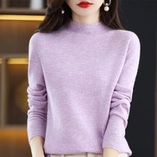 Load image into Gallery viewer, Merino Wool Mock Neck Pullover

