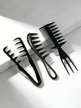 Load image into Gallery viewer, Men'S Salon Hair Styling Comb Set, Including a Wide-Tooth Comb for Textured Hairstyles, a Comb for Pompadour Styles, a Styling C
