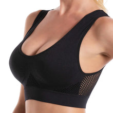Load image into Gallery viewer, Seamless Mesh Women Sports Bras Fitness Gym Running Underwear Shockproof Bra Wireless 6XL Plus Size Crop Top Breathable Yoga Bra
