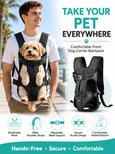 Load image into Gallery viewer, Pet Backpack Carrier For Cat Dogs Front Travel Dog Bag Carrying For Animals Small Medium Dogs Bulldog Puppy Mochila Para Perro
