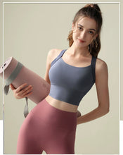 Load image into Gallery viewer, Women's One-Cup Sports Bra Shockproof Anti-Sagging for Running High-Intensity Yoga Fitness Wear Beautiful Back Design
