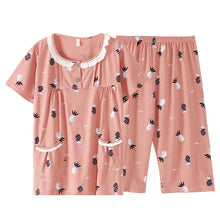 Load image into Gallery viewer, Cotton Cartoon Summer Pajama Set
