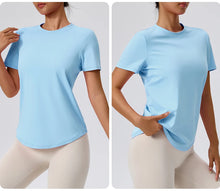 Load image into Gallery viewer, Yoga Classic T-shirt Women's Fitness Yoga Clothing Short Sleeve Round Neck Sports T-shirt
