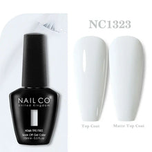 Load image into Gallery viewer, NAILCO 333 Colors Gel Nail Polish Semi Permanent Varnishes Nails Art Design Hybrid Soak Off Top Base Coat UV Gel Manicure 15ml
