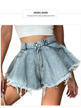 Load image into Gallery viewer, Women Denim Shorts Jeans Summer Beach Clothing Feminino Wide Leg Loose Short Femme Pantalones Cortos Ropa Mujer Fashion Clothes
