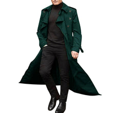 Load image into Gallery viewer, Men’s Luxury Full-Length Trench Coat – England Style Business Overcoat
