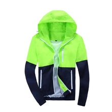 Load image into Gallery viewer, Slim Hooded Patchwork Jacket
