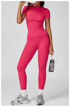 Load image into Gallery viewer, Fitness Leggings High Rise Hip Lift Brushed Soft Material For Ladies Outdoor Elastic Slim Fit Outer Wear Sports Tight Pants
