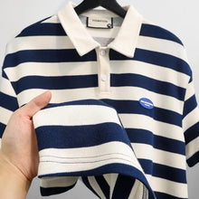 Load image into Gallery viewer, Striped Preppy Summer Polo Shirt
