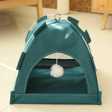Load image into Gallery viewer, Pet Tent Bed Removable Cat Sofa Basket Canvas Semi-enclosed Cat House Dog Cave Hut Cat Sleeping Bed for Room Decor Pet Supplies
