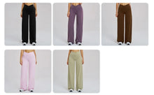 Load image into Gallery viewer, Yoga Set - Backless Bra + Cross Waist Wide Leg Pants Fitness Suit, Jogging Tracksuit Active Wear Workout Loungewear Sports Gym
