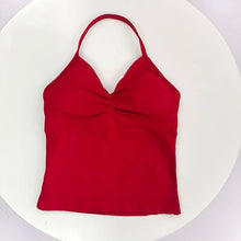 Load image into Gallery viewer, Women's Sexy Sports Bra - Open Back Design, Breathable Stretchy Fabric for Yoga - Elegant Solid Color All-Season Activewear
