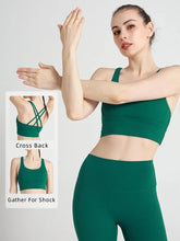 Load image into Gallery viewer, New Summer Sexy Sports Bras Women Fitness Vest Sports Top Cross Back Yoga Bra Running Fitness Breathable Shockproof Yoga Bra

