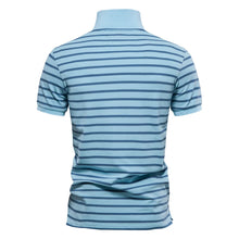Load image into Gallery viewer, Striped Embroidered Cotton Summer Polo
