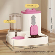 Load image into Gallery viewer, Pet large-capacity feeder integrated automatic water dispenser cat food bowl dog feeding bowl cat bowl dog bowl pet supplies
