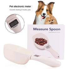 Load image into Gallery viewer, Pet Food Measuring Scoop Electronic Dog Cat Food Measuring Cup Digital Spoon Scale Kitchen Food Scale with LED Display
