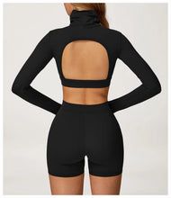 Load image into Gallery viewer, Yoga Set 2 Pieces Gym Clothes Yoga Outfits For Women Tracksuits Workout Long Sleeved Fitness Set Sport Bra Crop Top Gym Leggings
