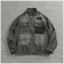 Load image into Gallery viewer, Washed Cargo Denim Jacket
