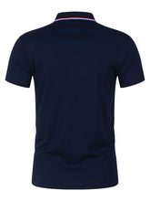 Load image into Gallery viewer, 2025 Hot Sale Men's Summer Casual Breathable Comfortable Polo Shirt Men's Solid Color High Quality Short Sleeve T-Shirt
