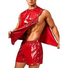 Load image into Gallery viewer, Mens Special Needs Waterproof Sweat Tracksuit Tank Tops And Sides Buttons Boxer Shorts Two Pieces Outfit Adaptive Clothing
